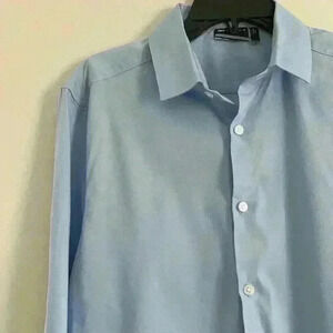 ASOS Design light blue button down dress shirt
